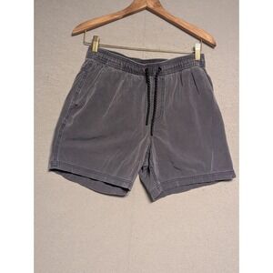 Bear Bottom Shorts Mens Grey Elastic Waist 5.5" Comfort Stretch Chino Sz Medium